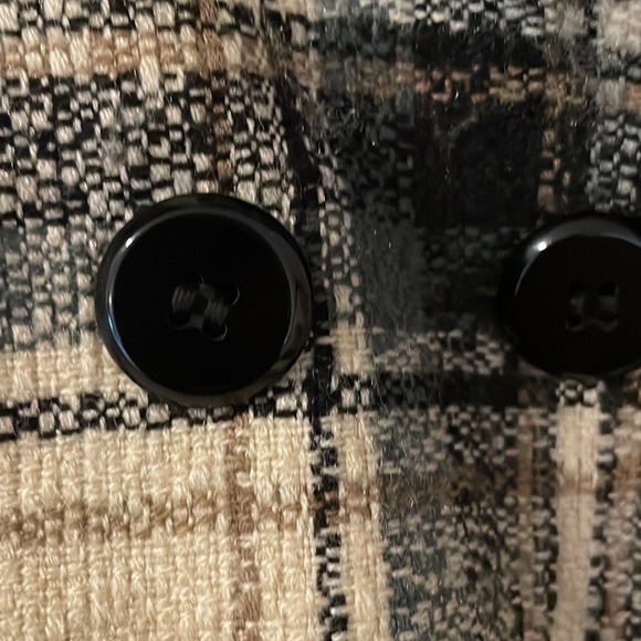 EXECUTIVE Collection Plaid Tan Black Grey Blazer - Picture 7 of 10